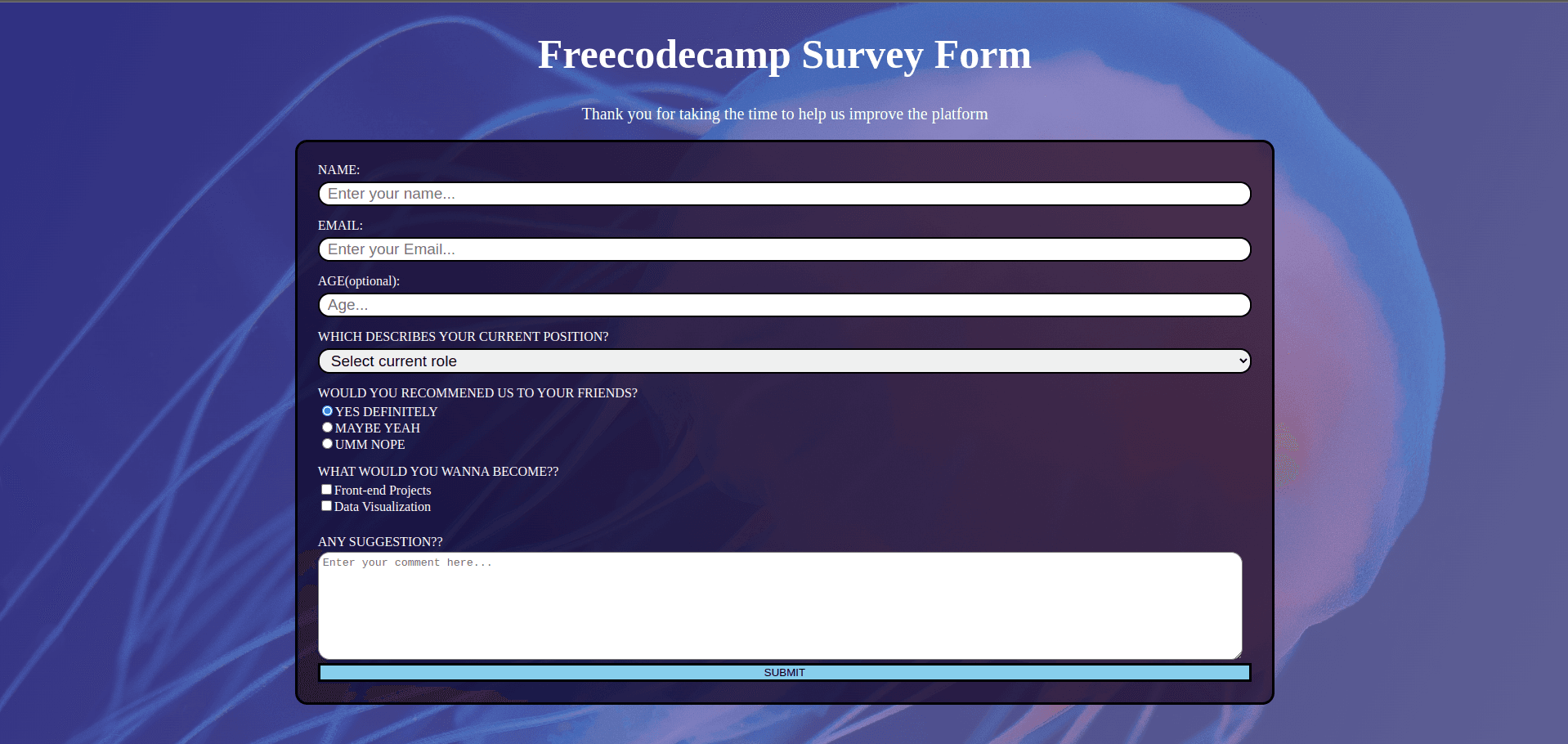 Survey Form (FCC) 